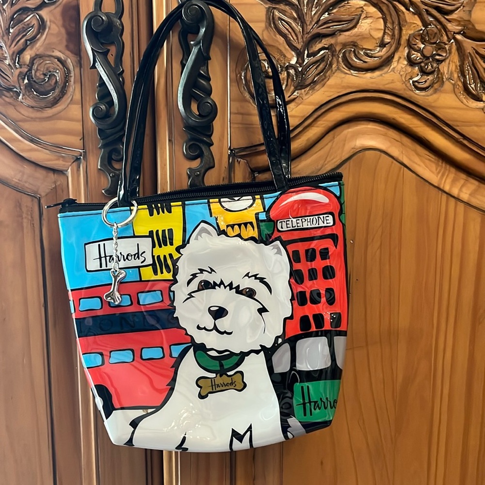 NWOT HARRODS OF LONDON Westie BAG